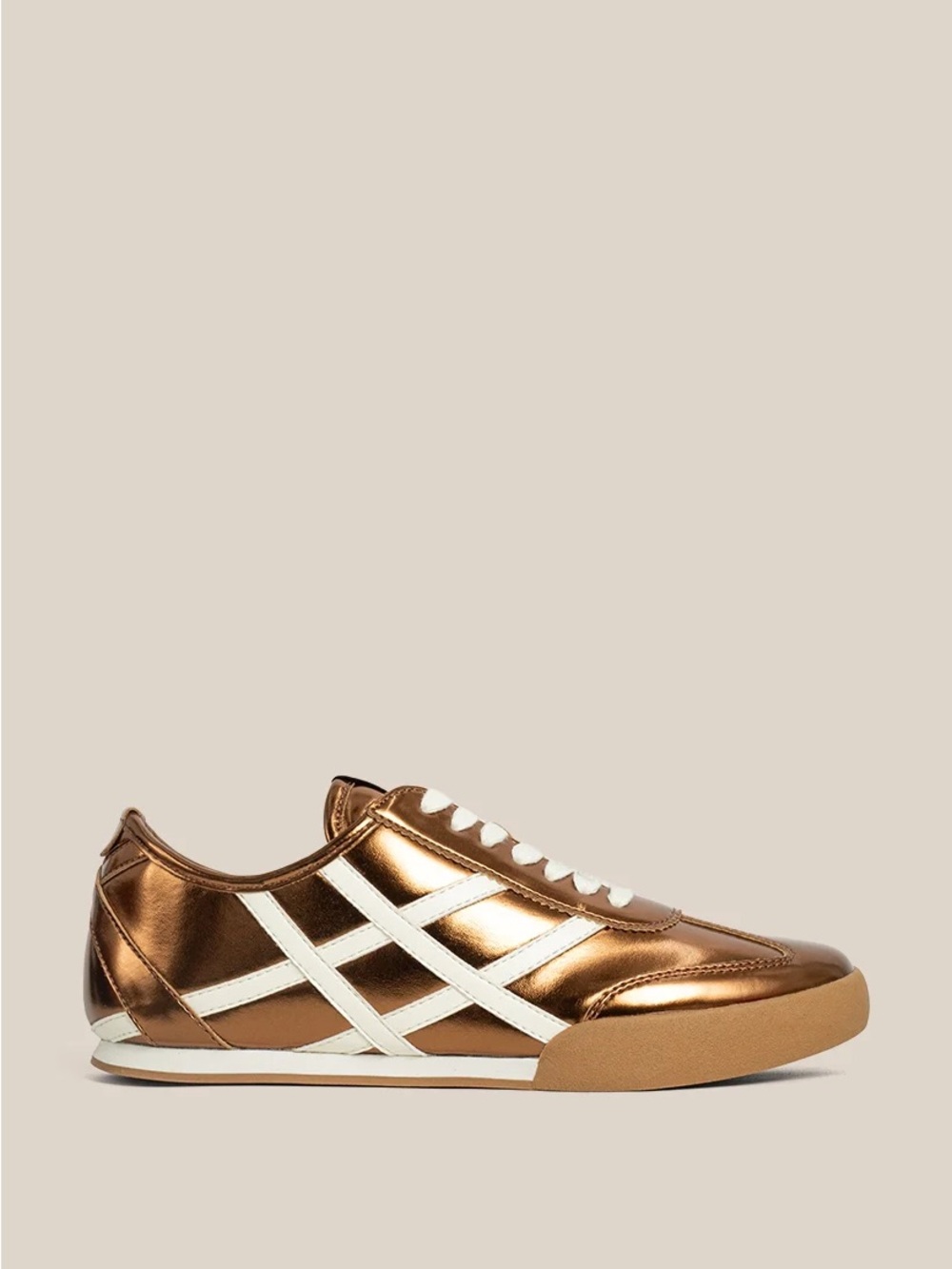NIB ShuShop Polly Retro Low-Top Sneaker in Bronze size 9